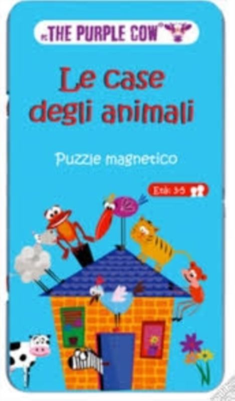 Le case degli animali. Puzzle magnetico 
