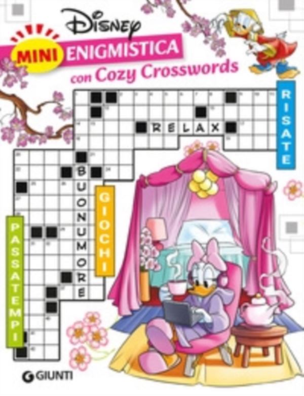 Mini enigmistica Disney con cozy crosswords. Passatempi. Giochi. Risate