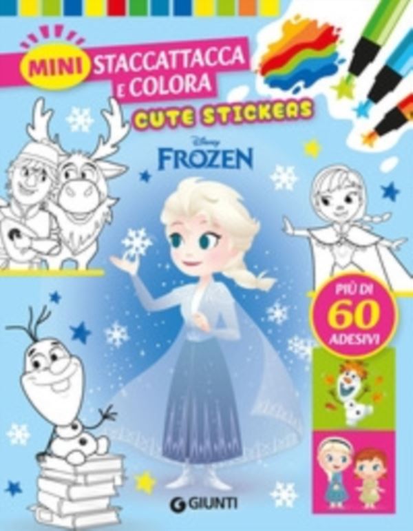 Frozen. Cute stickers. Mini staccattacca e colora